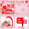 87Pcs Valentine's Day Classroom Bulletin Board Decoration Special Delivery DIY Bulletin Board Set 3D Heart Mailbox Letter Cutouts with Borders for