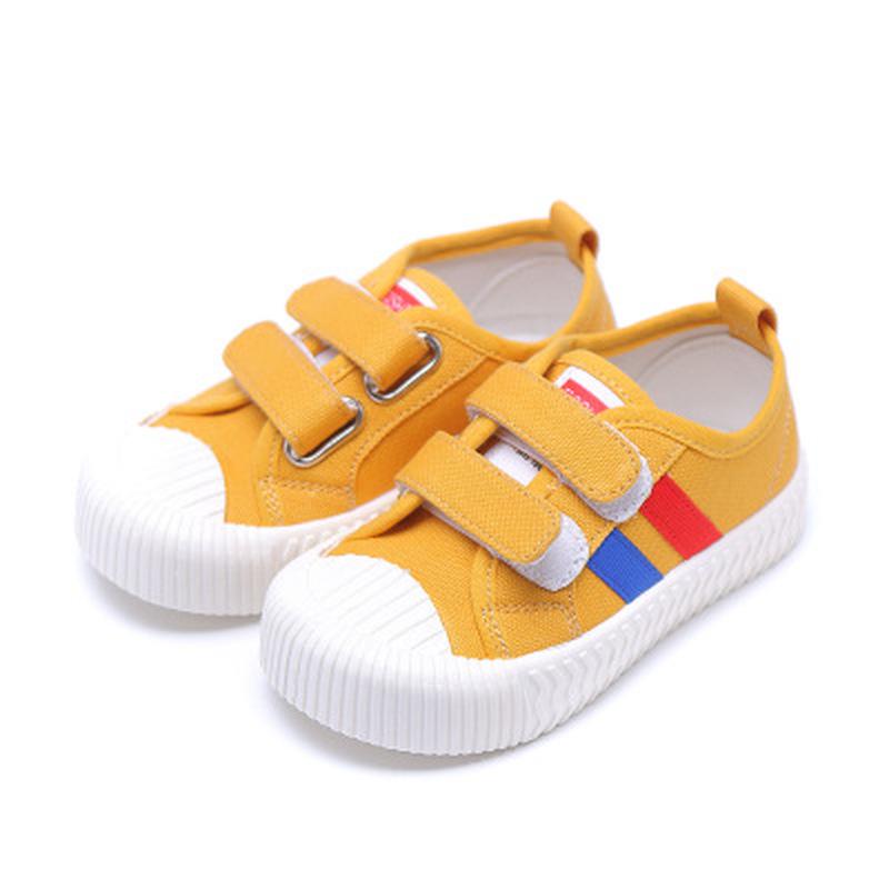 Детская парусиновая обувь с петлевыми застежками, удобная мягкая подошва, износостойкая повседневная обувь унисекс