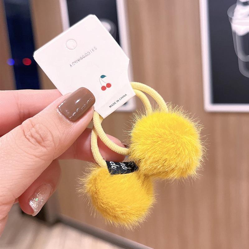 2 шт., милые головные уборы ярких цветов, детские эластичные ленты для волос, детские веревки, аксессуары для девочек, детский головной убор