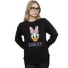 Disney Womens/Ladies Daisy Duck Face Cotton Boyfriend T-Shirt
