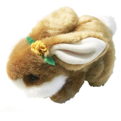 Милый плюшевый кролик для распродажи, маленький, коричневый, F0081