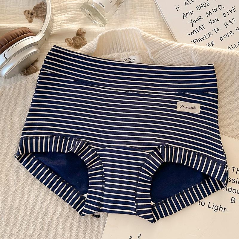 Девочки Весна и Осень Винтажные Хлопковые 10 Антибактериальные с Удлиненной Ластовицей Без Следов Полностью Закрывающие Бедра Трусы