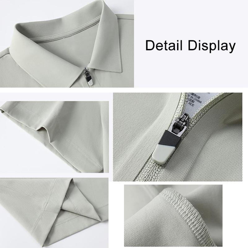 Callaway 2025 Летняя вышивка Высокое качество Гольф Бизнес Досуг Спорт Стиль Эластичный воротник-молния Рубашка поло