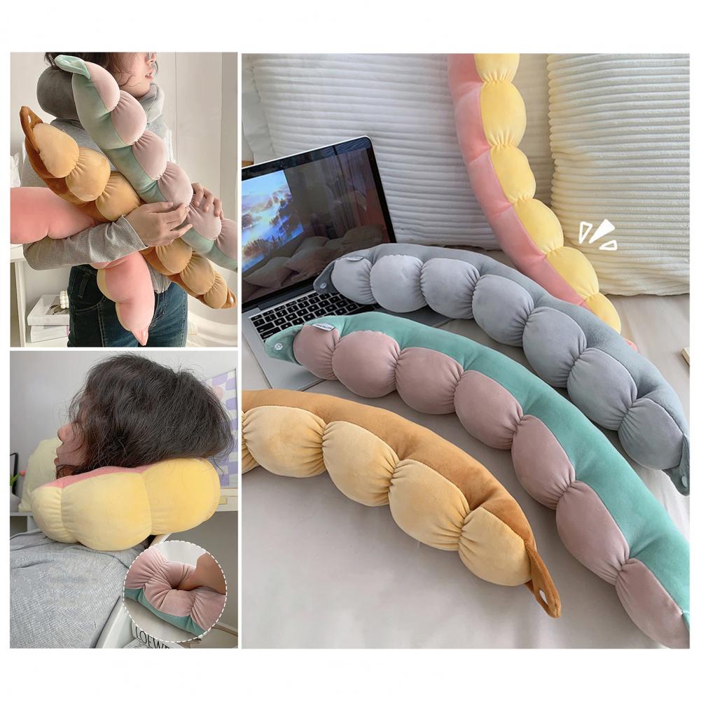 Portable Travel Pillow Extra-Soft Breathable Adjustable Neck Support Cushion Pillow Washable Non-Fading For Car Travel Office