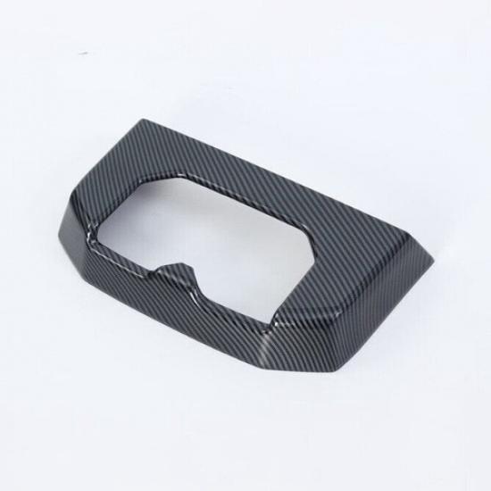 FOR Toyota Tundra   Carbon fiber Rear Cup Holder Cover Trim frame 1pcs