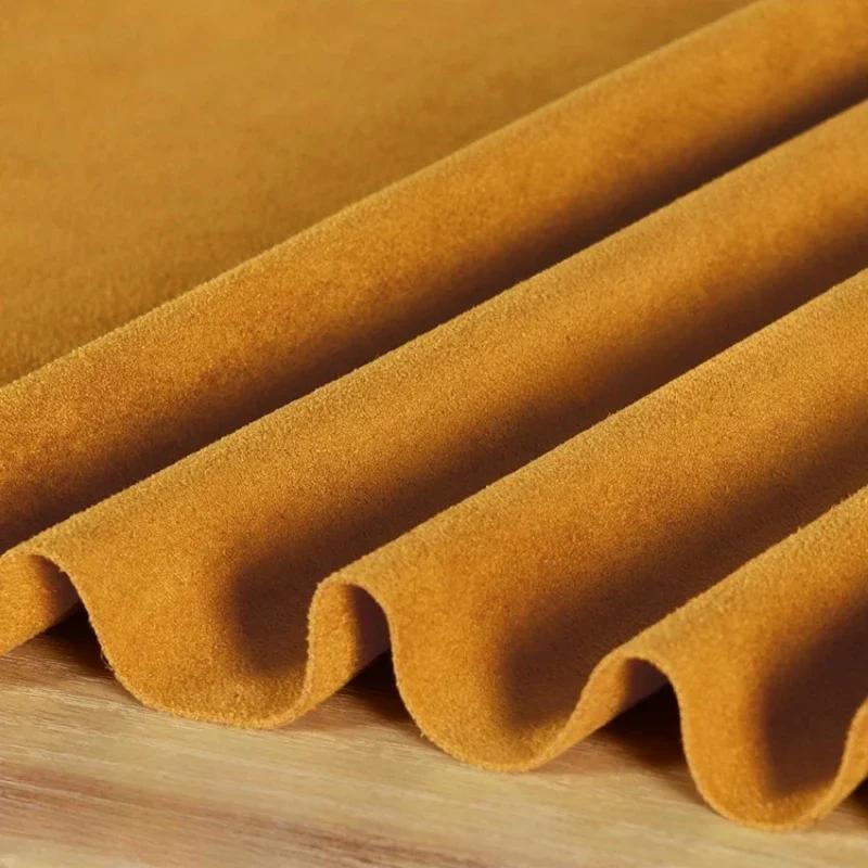 100x150cm Suede Fabric Stretch Double Microfiber for Costume Dresses Skirt Sewing Stretch Frosted Cloth Plain Material