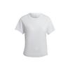 Adizero Heat Solid Color Round Neck Reflective Logo Sports Short Sleeve T-Shirt Women Tops White HD9768