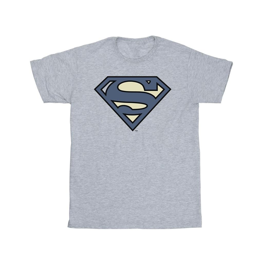 DC Comics Mens Superman Indigo Blue Logo T-Shirt