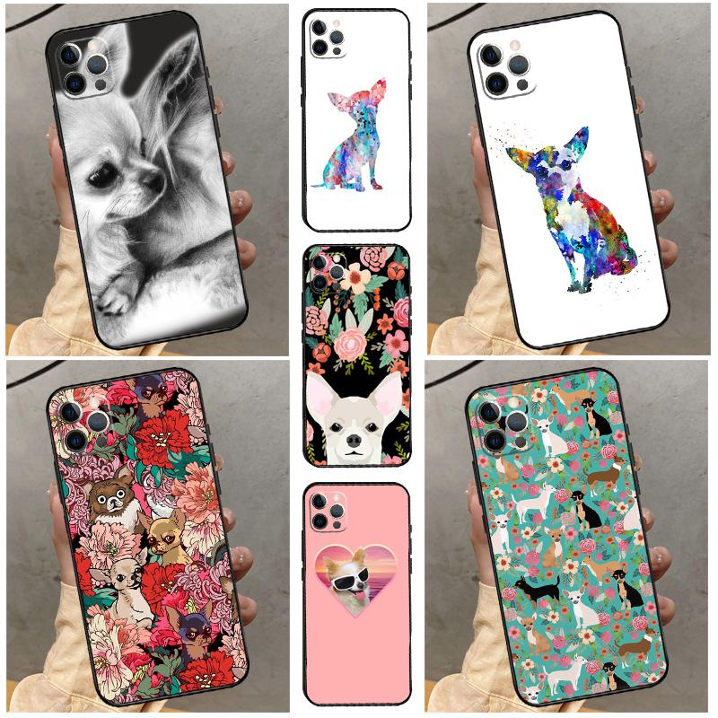 Чехол с цветочным рисунком и мордочкой чихуахуа для ZTE Nubia Red Magic 10S 10 8 9 8S 9S 11 Pro Plus 5G 6R 6 7 6S 7S Pro 10 Air