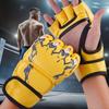 Боксерские перчатки с открытыми пальцами Профессиональные UFC MMA Кожаная накладка для взрослых Санда Боксерские перчатки для тренировок на мешке Костяшки