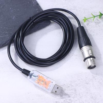USB-DMX-интерфейс-адаптер Qlc DMX512 Компьютерный ПК Сценический световой контроллер Диммер Для Sgm Dmxking Dmxcontrol Freestyler Кабель