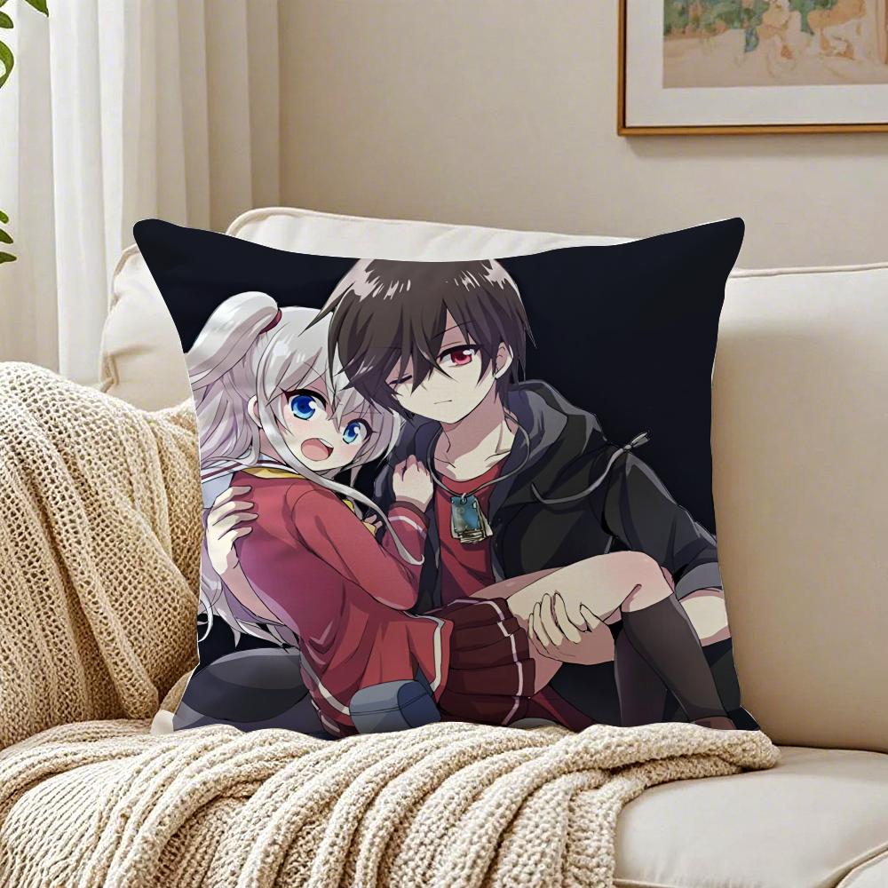 Cute Sweet Chinese Cartoon CClannad Cushion Cover Pillowcase Antidustmite living Room Sofa Decor Cushion Room