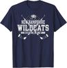 Т-футболка темно-синяя с изображением хоккейных клюшек New Hampshire Wildcats
