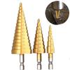 4-12 4-20 4-32 Mm HSS Titanium Coated Step Drill Bit Drilling Power Tools for Metal High Speed Steel Wood Hole Cutter Cone Drill