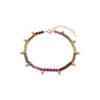 Bracelet - LUXENTER - Noi - Argent 925 - Or Jaune 18K - Cristaux Multicolores