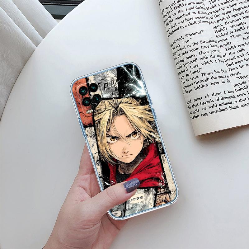 BH23 Fullmetal Alchemist Case for Motorola Moto G10 G20 G30 G31 G32 G34 G35 G41 G42 G50 G51 G52 G55 G60 G60S G62 G71 G72 G75