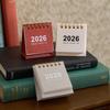 2026 Простые Мини Календари Однотонные Портативные Офисные Настольные Декоративные Календари Студенческий Ежемесячный Календарь Годовой Календарь