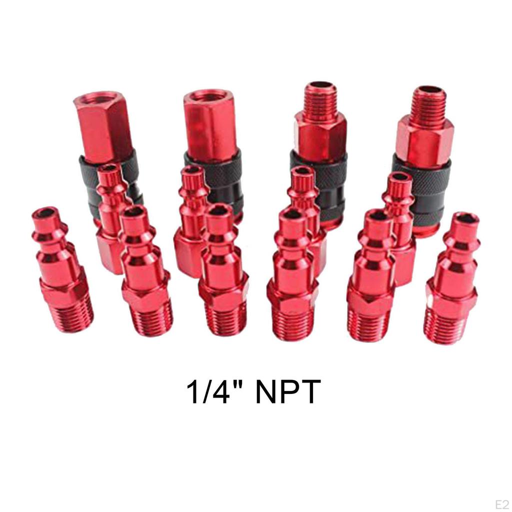 Набор муфт и штекеров 14 шт. Фитинги для пневмоинструмента 1/4'' npt Комплект