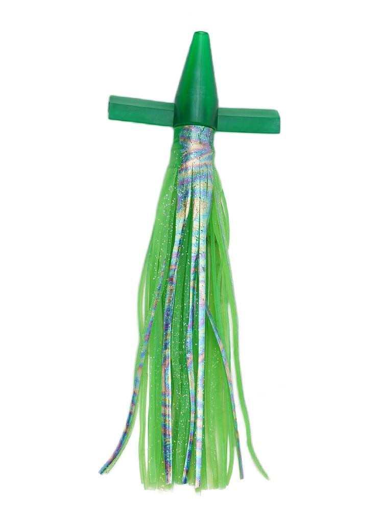 Soft Sea Head Teaser Bait Trolling Lure Double Skirted Double Skirted