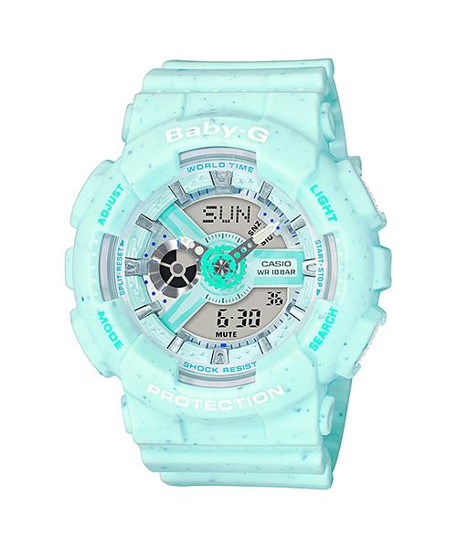 Casio Мужские Аналоговые Кварцевые Часы BA-110PI-2A из Смолы, Водонепроницаемые до 100 м, Ударопрочные