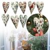 Gifts Heart Cross Stitch Kit with Needle and Thread Embroidery Christmas Decoration  for Christmas
