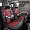 Wuling Rongguang Truck Seat Covers - Leather, Cartoon, Full Package, All Seasons, Fits Single & Double Row.