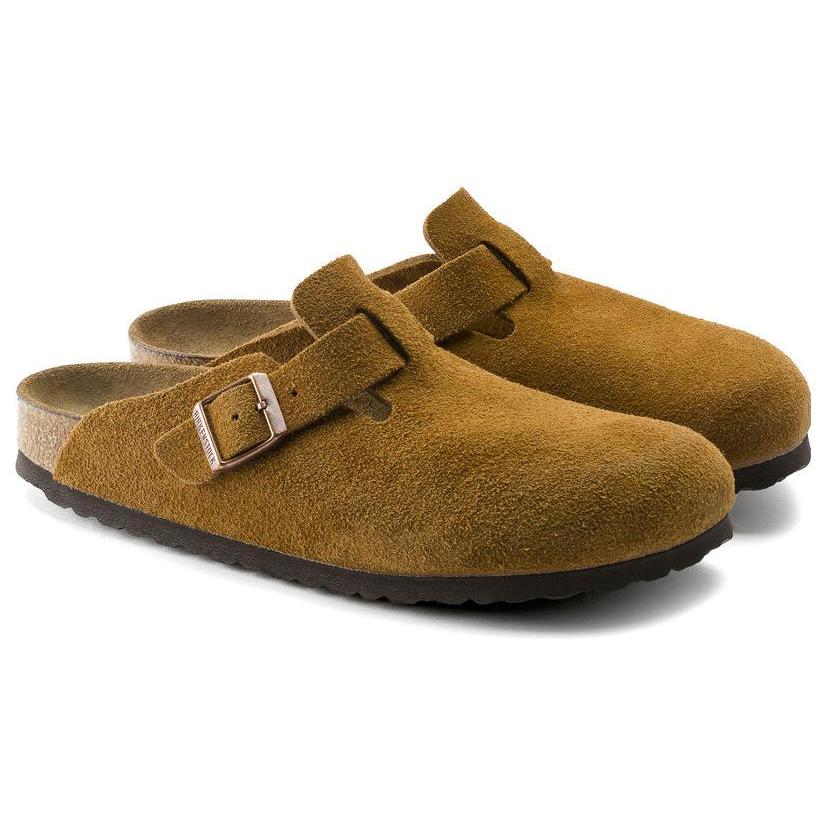Бостон Birkenstock Мягкая стелька Замша Узкий 'Норка' 1009543