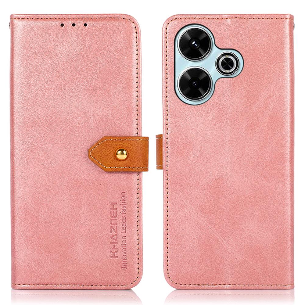 KHAZNEH Чехол-кошелек со складной подставкой из искусственной кожи для Xiaomi Redmi 13 5G/13 4G