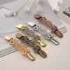 European & American Retro Alloy Vortex Brooch Scarf Buckle Sweater Clip Cardigan Collar Clip