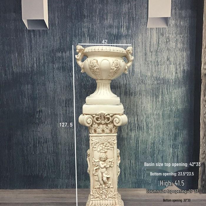 Свадебная золотая римская колонна подставка для цветов – Европейская полосатая трофейная стекловолоконная декорация