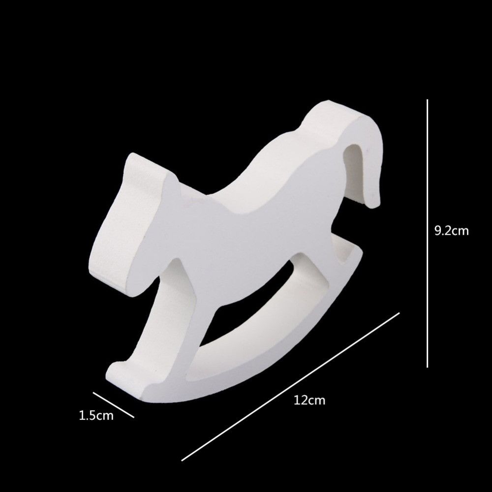 Crafts Room Decor Kids Toys White Home Decor Balance Rocking Horse Wooden
