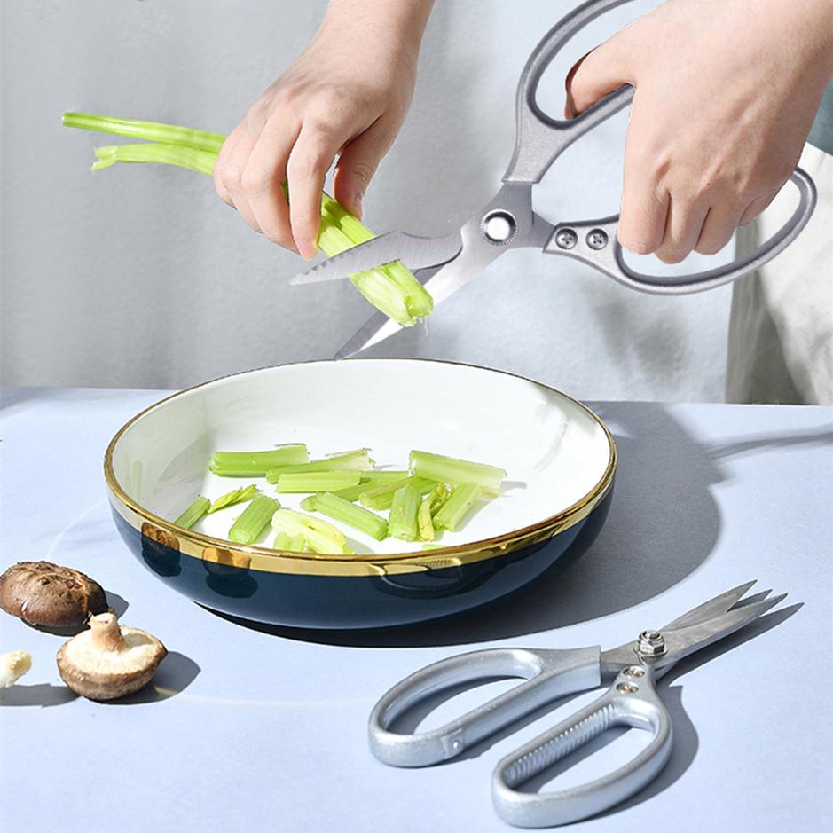 Кухонные ножницы для куриной кости, рыбы, ножницы для резки курицы, утки, ножницы из нержавеющей стали, весы, чистый кухонный нож