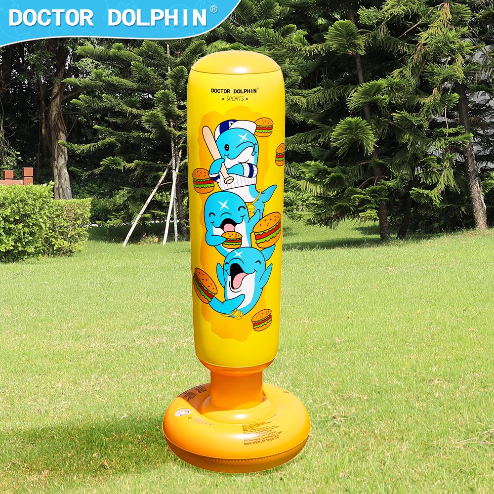 Children's Thickened Inflatable Punching Bag - Vertical Boxing Column and Stress Relief Tumbler Sandbag.