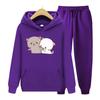 Kawaii Girl Anime Women Hoodie Set Sweatshirt Set Harajuku Oversized Cute Couple Valentine's Day Gift Hoodie Set
