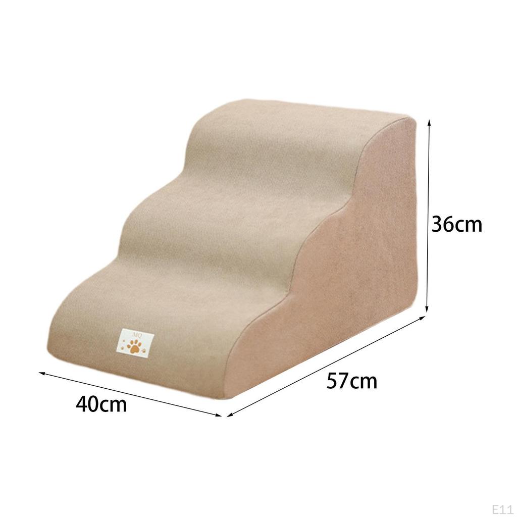 Лестница для собак, наклон 35 градусов, ступеньки для домашних животных, для внутреннего использования, портативная, с мягким нескользящим дном, легкая, моющаяся