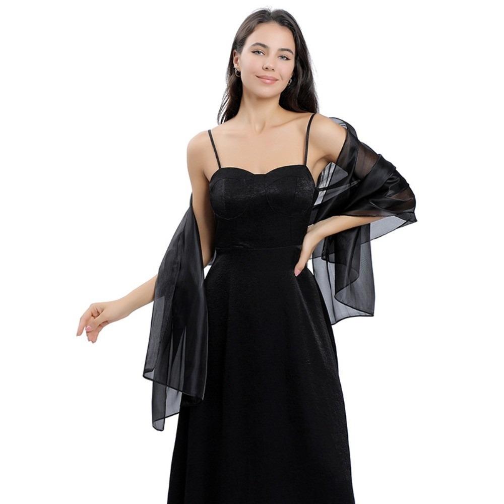 Silky Shawl Wedding Shawl Pure Color Party Capes Decoration Scarf Women Shawls Wraps Bridesmaid