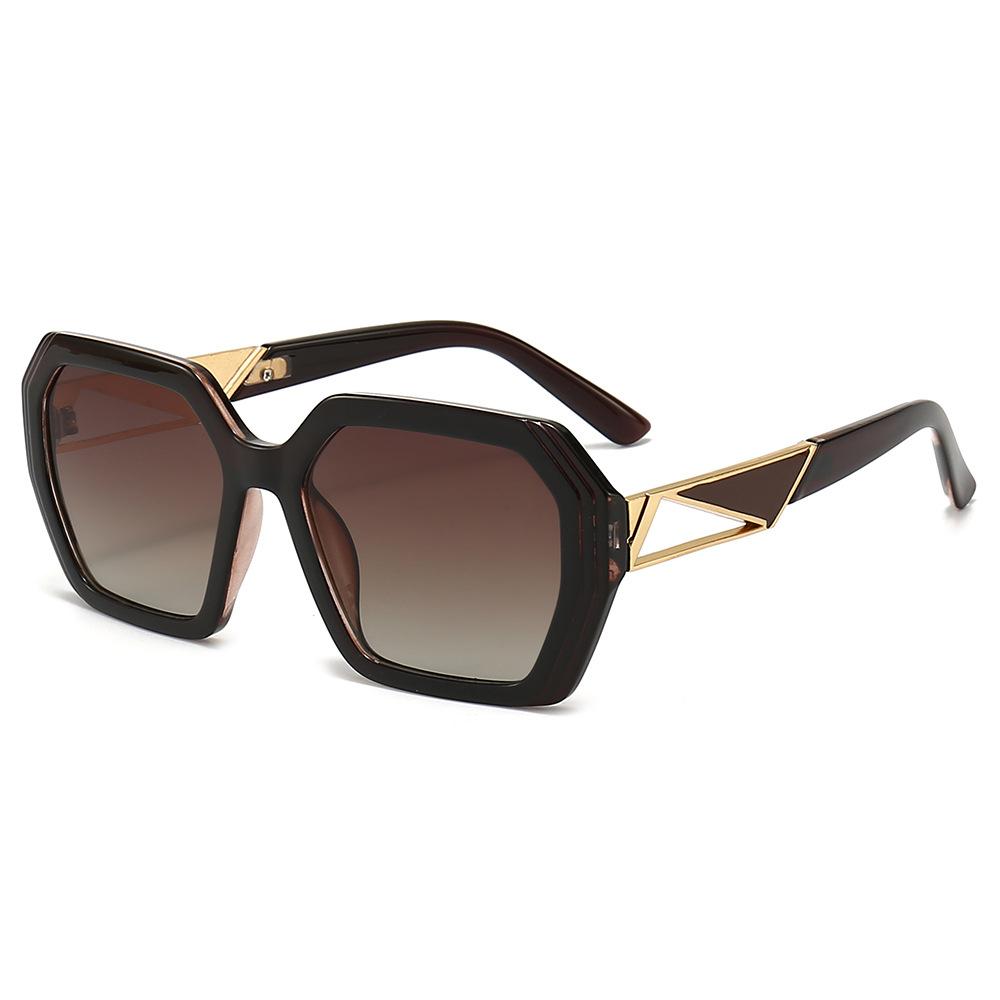 Новые женские трансграничные солнцезащитные очки в Европе и США. Солнцезащитные очки Polygon Personality Trend. Солнцезащитные очки для путешествий на открытом воздухе и верховой езды.