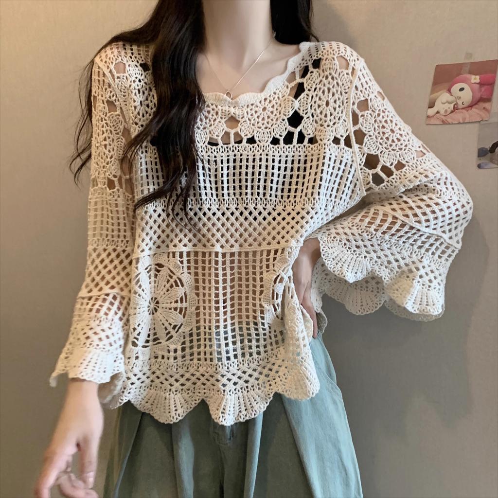 DIMANAF 2025 Новая летняя женская футболка с изображением летучей мыши, базовые кружевные модные топы, кружевные футболки, повседневные свободные футболки