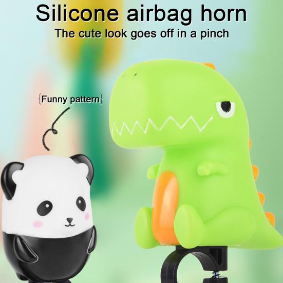 Cartoon Bike Bell Cute Squeeze Bicycle Horn Loud Clear Sound Easy Installation on