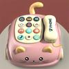 Музыкальный телефон-игрушка 3-в-1 для малышей, интерактивная развивающая игрушка для малышей со светом, телефон-кошка, рассказчик, раннее обучение, подарок в стиле Монтессори