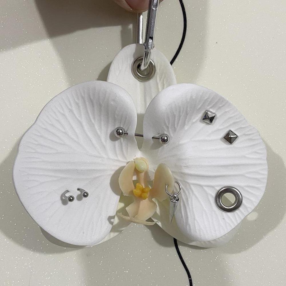 Брелок Орхидея Фаленопсис Брелок Подвески для телефона Подвеска для сумки Подвеска Имитация цветка Пара Дети