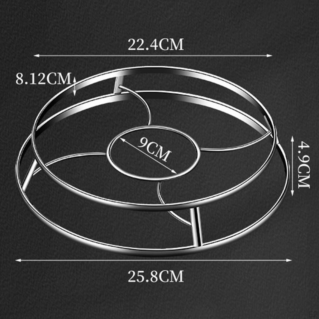 Стойка для пароварки из нержавеющей стали, держатель для вока, подставка для приготовления пищи, противоскользящая, многофункциональная, паровое охлаждение