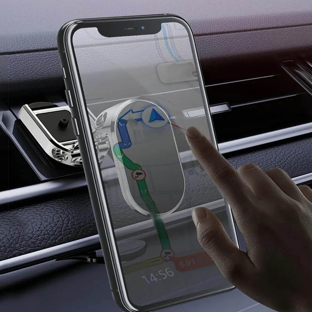 Магнитный автомобильный держатель для телефона, складной, вращающийся на 360 градусов, держатель для телефона на приборной панели, подставка для телефона