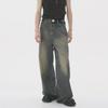 2024 Unisex Vintage Hong Kong Style Loose Wide-Leg Jeans, Blue
