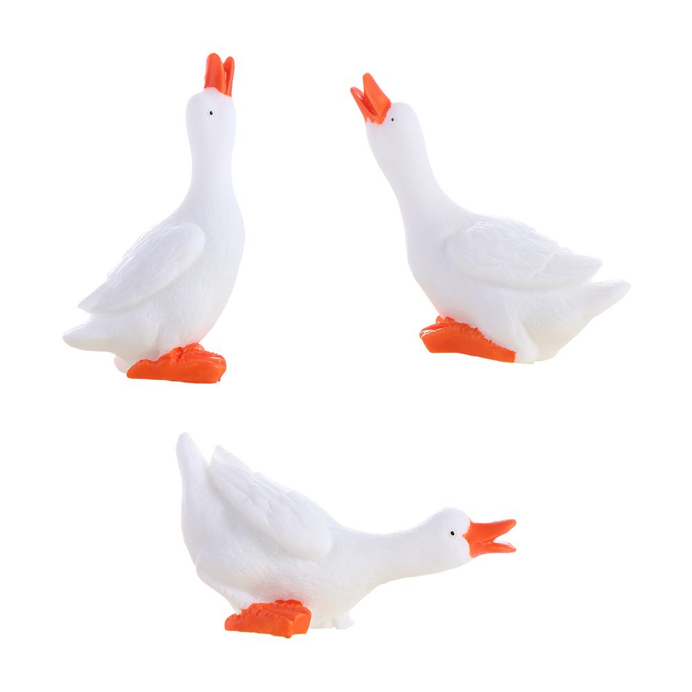 Сказочный сад Лебедь Подарок для родителей и детей Миниатюры Фигурка гуся Настольный горшок Ремесло Бонсай Украшение