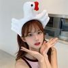 Hairband with High-end and Quirky Animal Cartoon Plush, Big White Goose, Ladies Washing Face, Big Mouth, Screaming Duck, Cute Headband