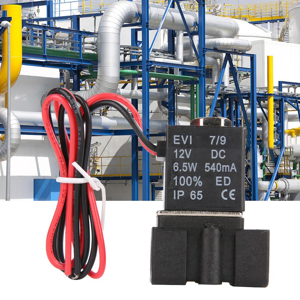 18" NPT 2-ходовой пластиковый электрический электромагнитный клапан NC нормально закрытый DC12V