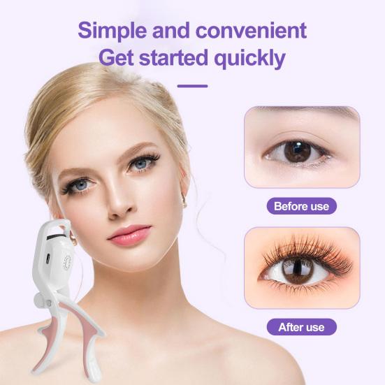 Электрические щипцы для завивки ресниц с подогревом, 3 температурных режима, тип C, перезаряжаемые, портативные, быстро нагревающиеся, женские инструменты для завивки ресниц