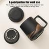Tea Infuser Mug 360ml Matte Ceramic Tea Infuser Tumbler Hand-Painted Black Glaze Tea Brewer Vintage Filter Tea Kettle For Green