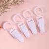 10pcs Clothes Hook Clips Multi Purpose Strong Load Bearing Rotatable Plastic Hat Hanging Clips for Socks Curtains